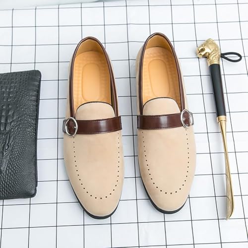 Men's Loafers Slip-On Moccasins Suede Dress Shoes, Lightweight and Breathable with Rubber Sole Stylish Mens Loafers2