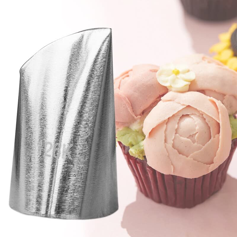 126K Rose Petal Pastry Nozzles for Cakes Confectionery Decoration Icing Piping Tips Cupcake Cream Pastry and Bakery Accessories-image-20