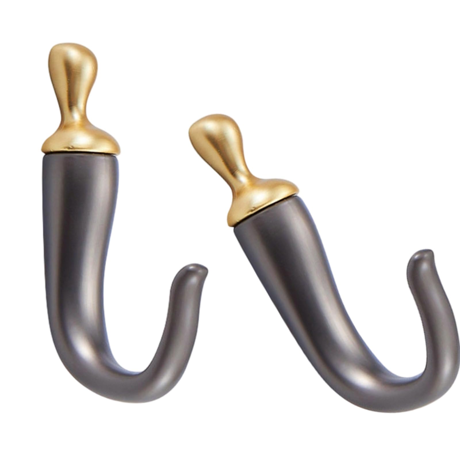 Hogtnd Gold Gray Zinc Alloy Wall Hooks With Chili Motif For Keys, Coat And Accessories, Organiser, Multifunctional, Entryway, Kitchen, Hanger, Chili Wall, Multifunctional