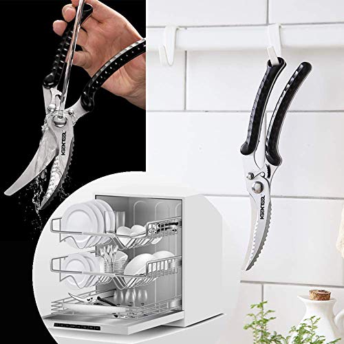 image for Kitchen Shears, KOOKTOOL Kitchen Scissors Heavy Duty Cooking Scissors,