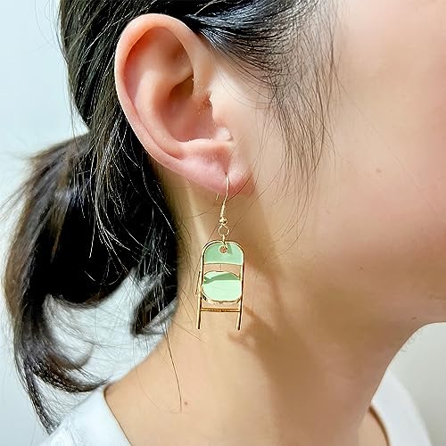 Tridimensional Chair Earrings for Women Green Folding Chair Earrings Trendy Statement Alabama Brawl Chair Earrings Fashion Jewelry Gifts3