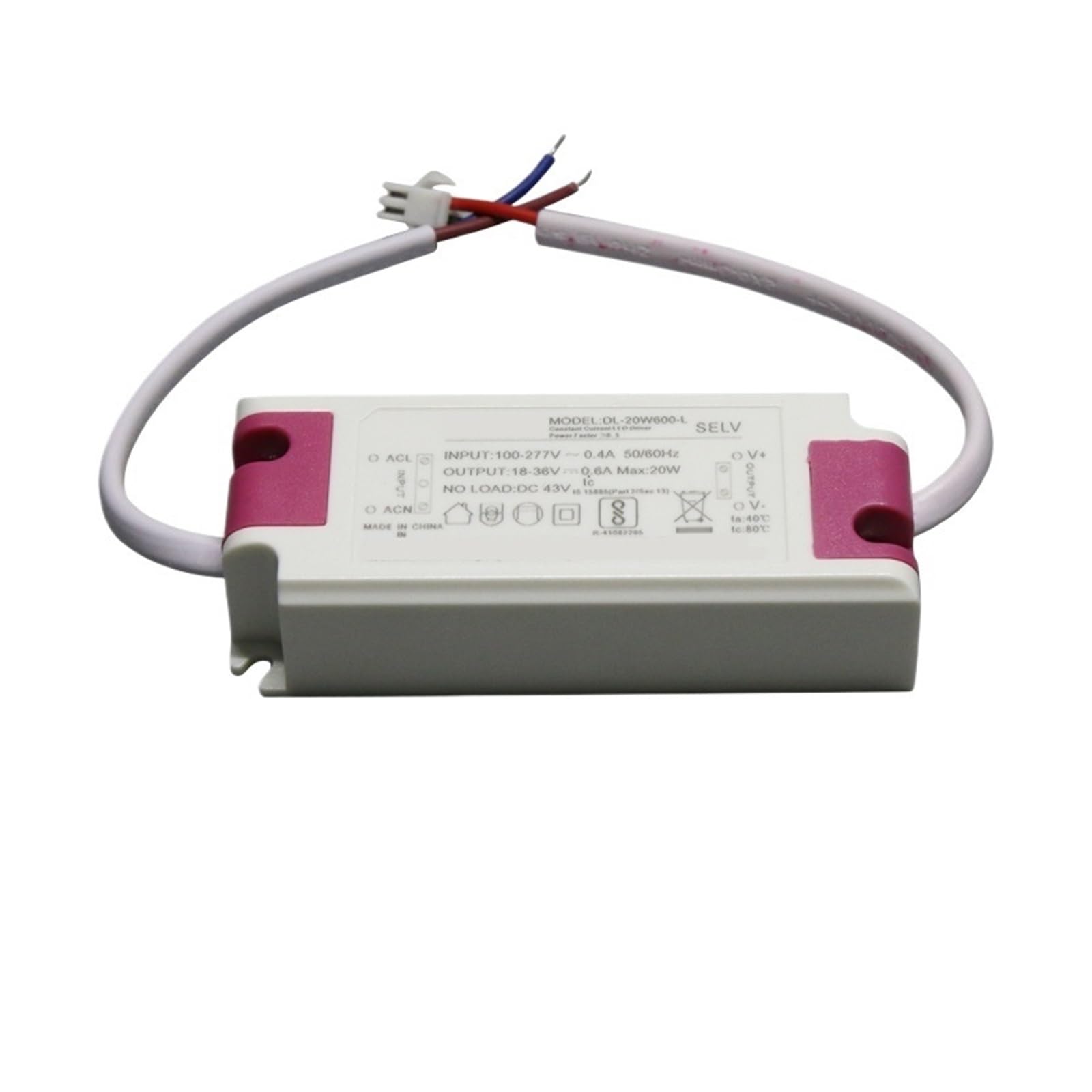 NXUTKBNK Power led Flicker-Free Driver 7W12W20W30W50W Indoor Ceiling lamp Ballast(DL 50W1A2 L Output 2142V1.2A)
