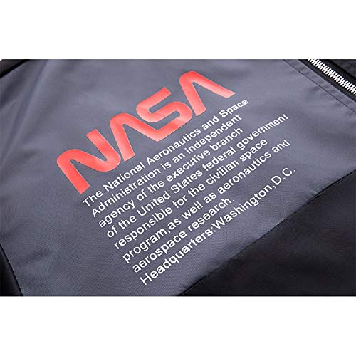 Image of CORIRESHA Mens Apollo NASA Patches Slim Fit Bomber Jackets Windbreaker