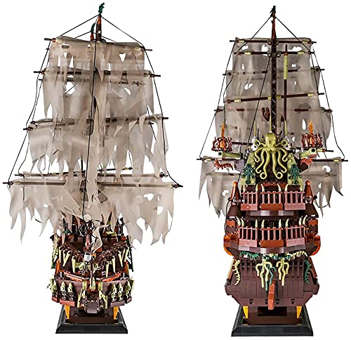 VSEG Piratenschiff Modell Piraten Schiff, 3653 Teile Creative Piratenschiff Segelschiff Modellbau Kompatibel mit Lego – Bild 3