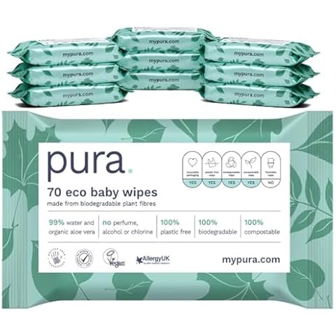 Pura Eco Friendly Baby Wipes 700 Count Cover