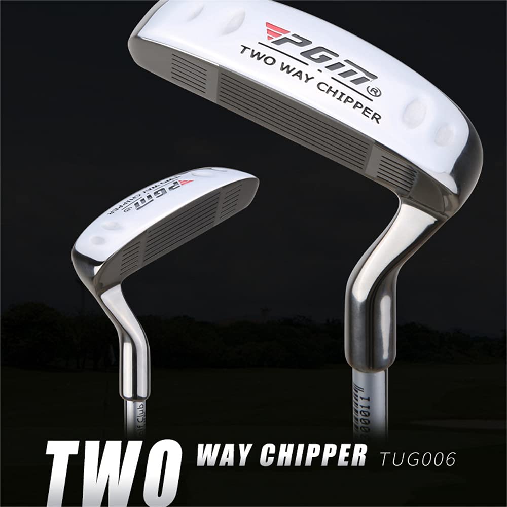 Putter de golf double face Aiwhlmn pour homme et femme, 35 degrés, ambidextre, rigide, Silver