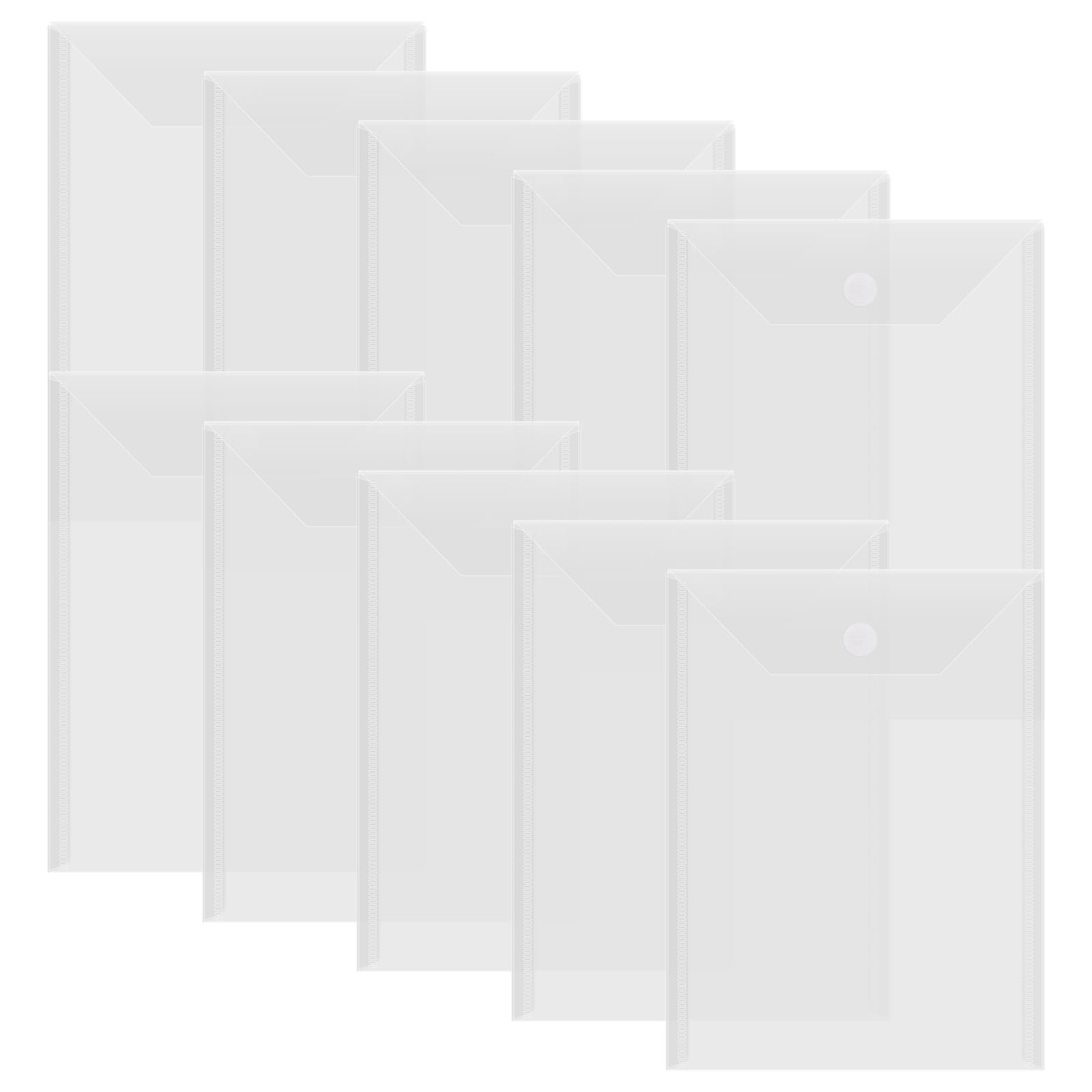 10 Buste Trasparenti Autoadesive E Richiudibili Per Timbri E Fustelle, In Plastica Resistente, Per Organizzare Scrapbooking E Stampe - 2
