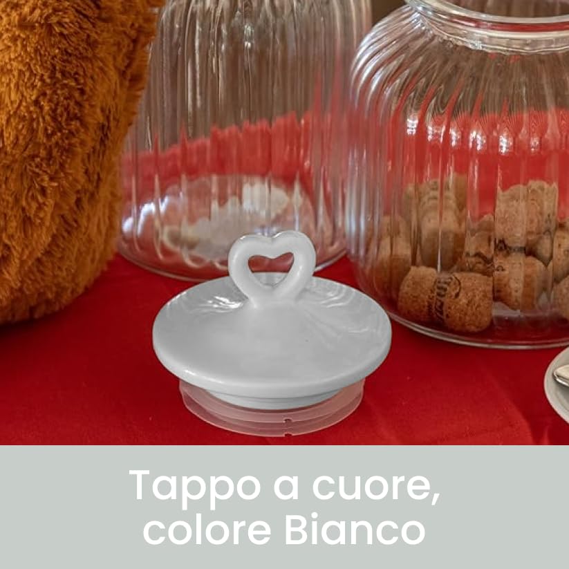 Barattolo Porta Caramelle In Resina Con Design A Vita Biforcuta – Coperchio Ermetico, 15 Cm, Per Cucina, Ufficio E Camera Da Letto