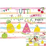 Allenjoy Twotti Frutti Backdrop for Summer Cutie Fruits Birthday Party Photography Background...