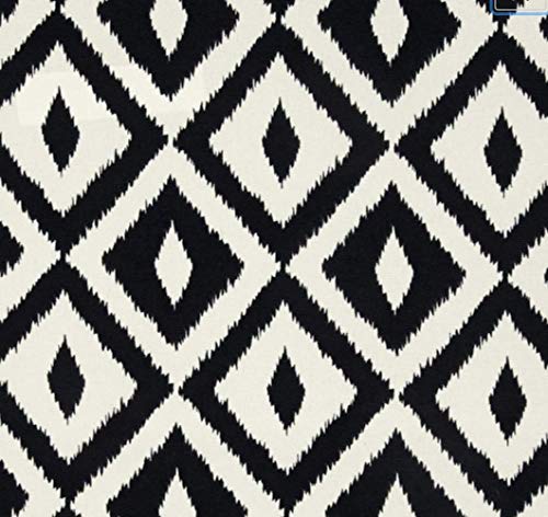 Indoor Outdoor Set of 4 (17" x 17") Square Decorative Throw Pillows Weather Resistant, Made of Tommy Bahama Fabric Swaying Palms Aloe Green Tropical Palm Leaf & Black White Aztec Geometric