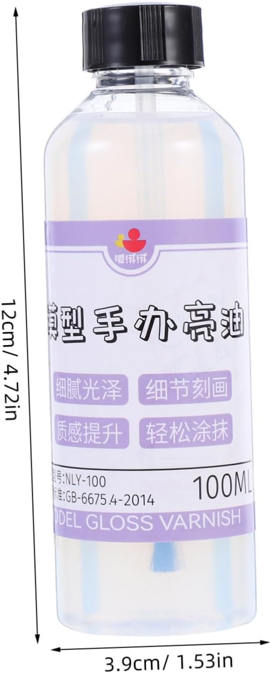 VILLCASE Air Dry Clay Varnish Model Clay Sealant Brush for Preventing Cracks Enhancing Shine