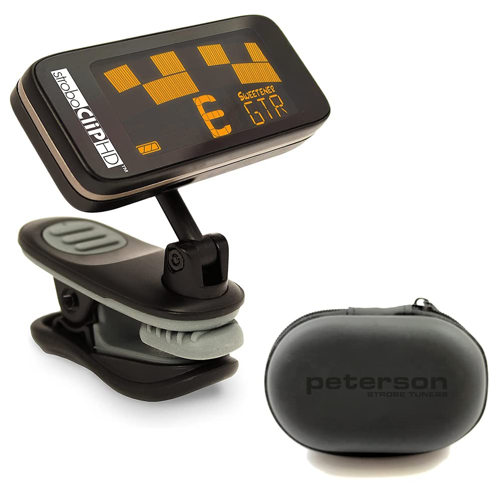 Peterson StroboClip HD-Stimmgerät zum Anklipsen, mit Schutzhülle, Peterson 171527