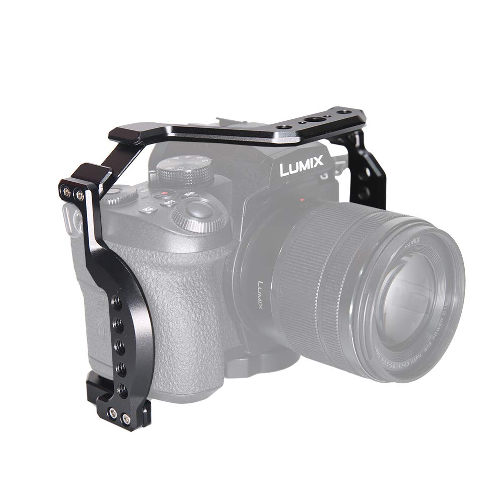 NICEYRIG G95 - Jaula para cámara Panasonic G95/G85, con Zapata fría de Carril OTAN y Orificio de localización de Accesorios de 3/8 "-16
