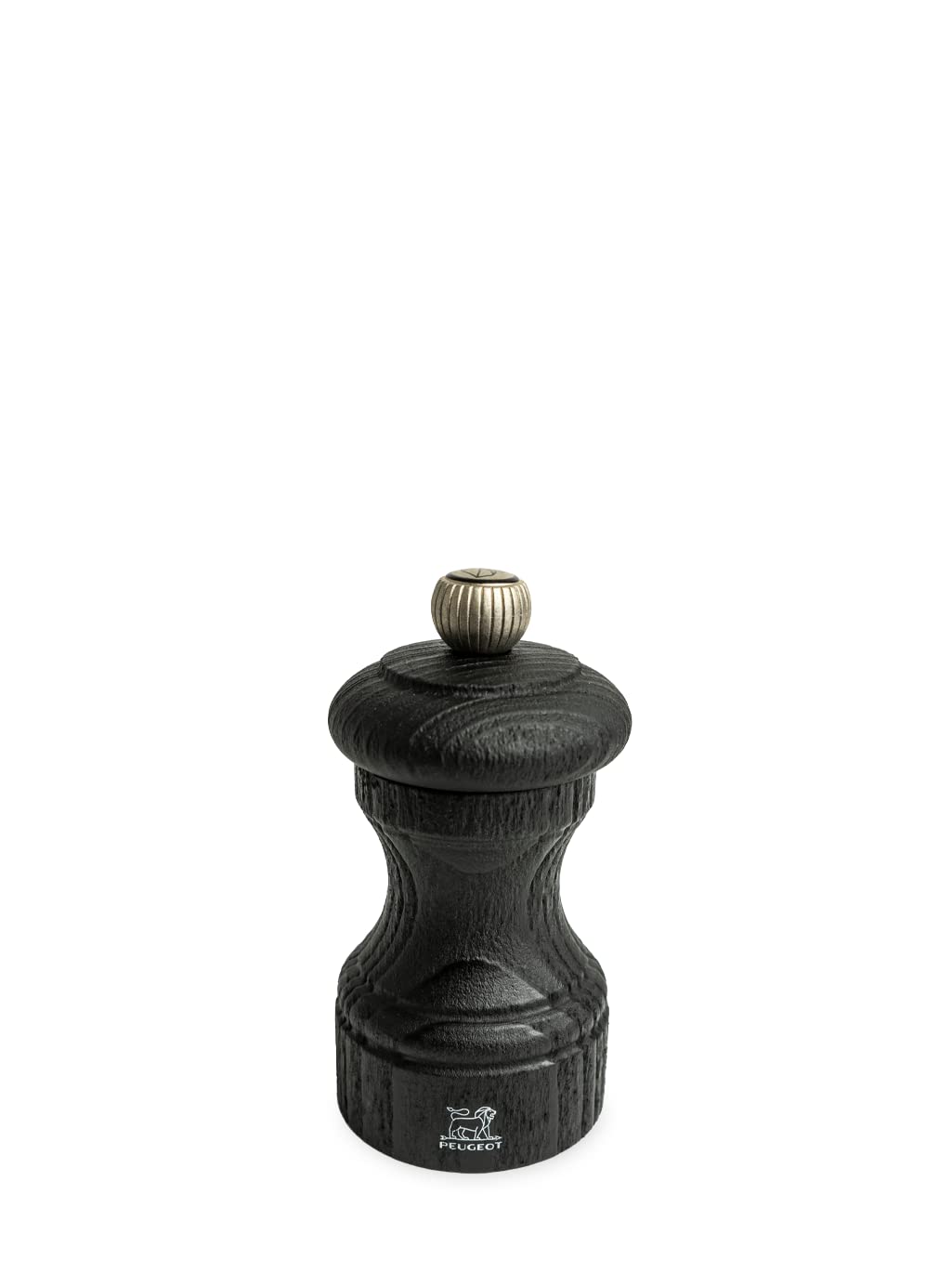 PEUGEOT - Karabiber değirmeni Bistro Nature Black 10 cm + adil ticaretten siyah organik biber - klasik öğütme derecesi ayarı - geri dönüştürülmüş ahşaptan PEFC mührü ile - siyah