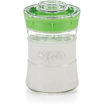Kefirko Kefir Fermenter Starter Kit Easily Make Milk and Water Kefir at Home Green