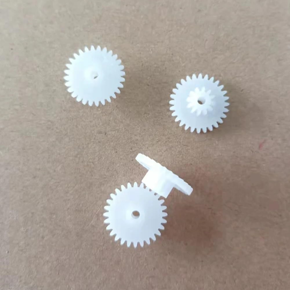 Shaft Pinion 10pcs 28122B DIY Toy Model Pinion 0.5 Module 28 Teeth 12 Teeth Double Layer Gear 15mm Diameter 2mm Loose Fit Bilayer Gear Motor Transmission