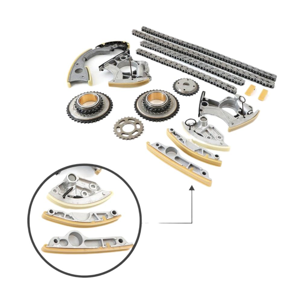 Kit catena di distribuzione con ingranaggi compatibile con A4 A5 A6 A8 Q5 S4 S5 S6 S7 S8 2.8L 3.0L 3.2L 4.0L V6 V8