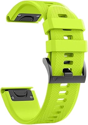 BUDAY 22 26mm Silicone WatchBand For Garmin Fenix 6 6X Pro 5 5X Plus Forerunner 935 945 Watchbands Smart Watch Waterproof Wrist Straps (Color : G, Size : For Fenix 5 5Plus)