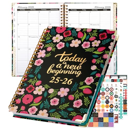 Diary 2025-2026, A5 Planner Week to View Academic Diary July 2025 to June 2026, Twin-Wire Binding Work Appointment Notebooks & Planners 2025/26,To-Do Lists for School Student & Teacher 25/26