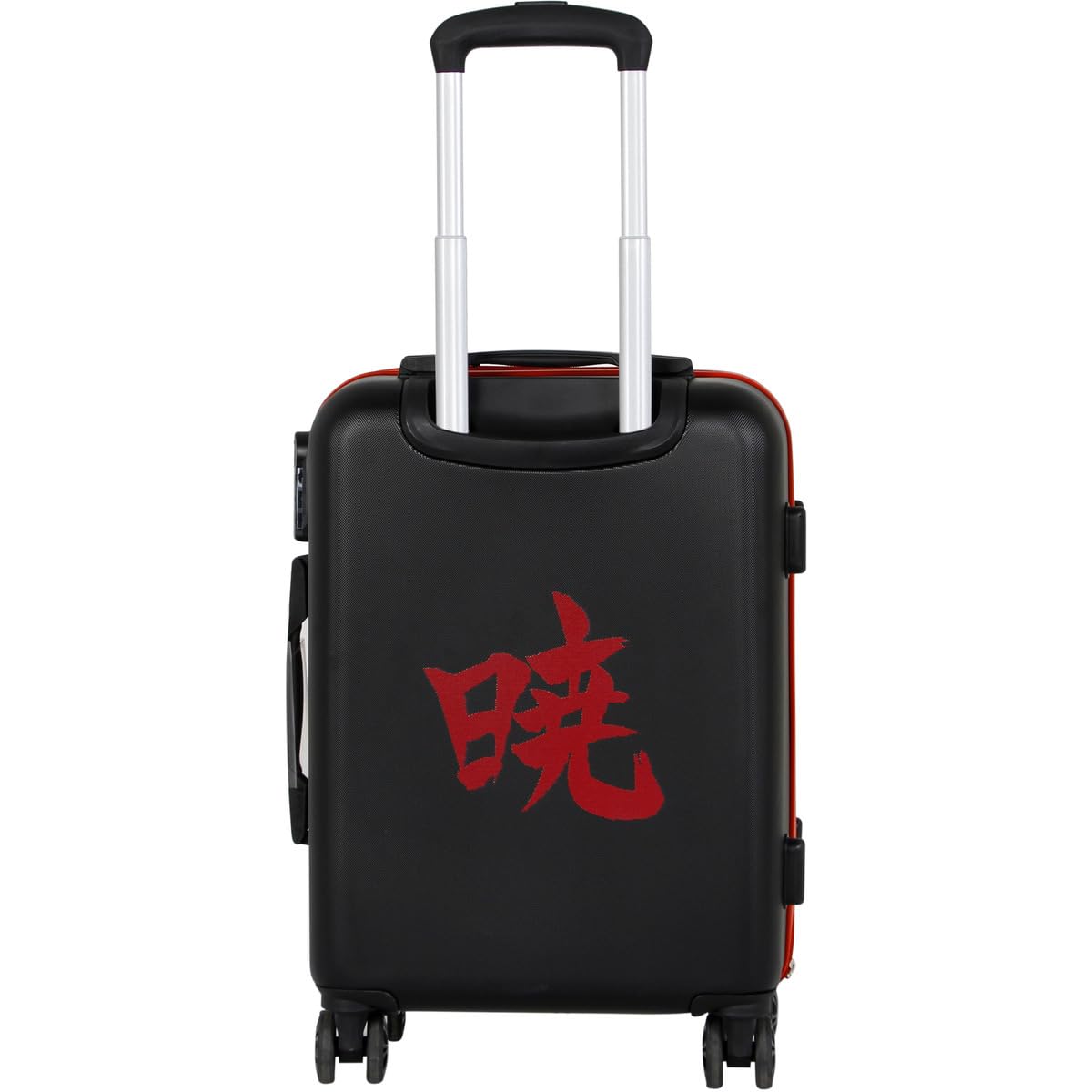 Naruto Clouds-Maleta de Cabina ABS 4 Ruedas, Negro, 20 x 38 x 55cm, Capacidad 27 L