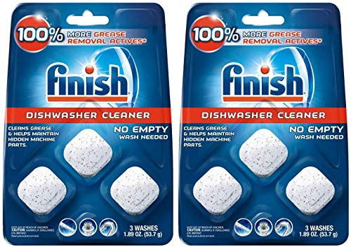 Finish in-Wash Dishwasher Cleaner: Clean Hidden Grease and Grime, 3 ct Pack of 2