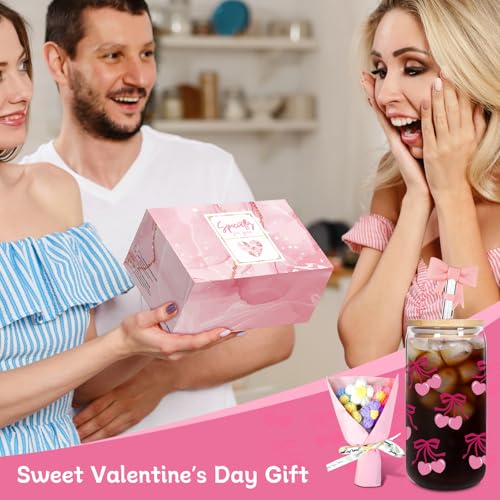 9Pcs Birthday Gifts Box for Teen Girl Cute Cherry Bow Aesthetic Gift Set by Mason Life - Used condition - Image 6