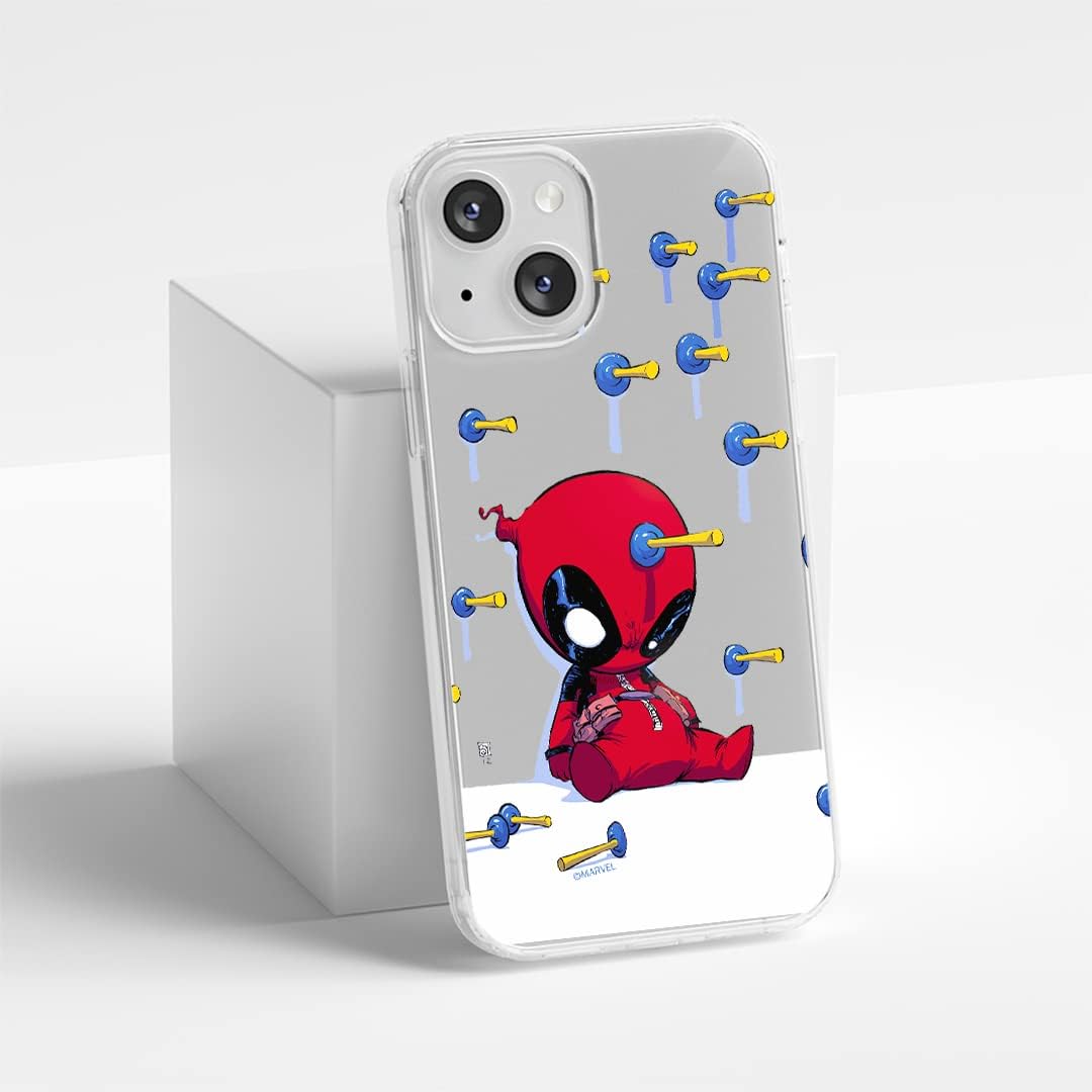 ERT GROUP Mobile Phone case for Xiaomi Redmi Note 11T 5G/11S 5G/Poco M4 Pro 5G Original and Officially Licensed Marvel Pattern Deadpool 005, Partially Transparent