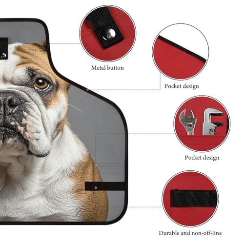 Delantal de Trabajo Multibolsillos English-Bulldog miniatura 3