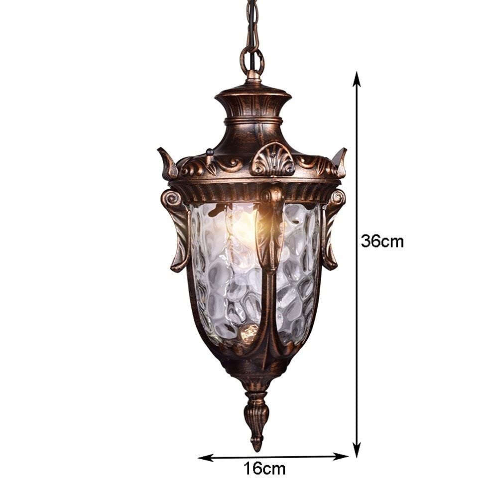 Waterdichte IP54 Retro Industriële Pergola Tuin Plafond Hanglamp Amerikaanse Industriële Retro Outdoor Hanglamp Matglas Lantaarn Gang Gangpad Veranda Kroonluchter Verlichting E27 beautiful scenery