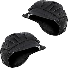 Elastic Chef Hats - Breathable Half Mesh Hair Net for Kitchen and Serving