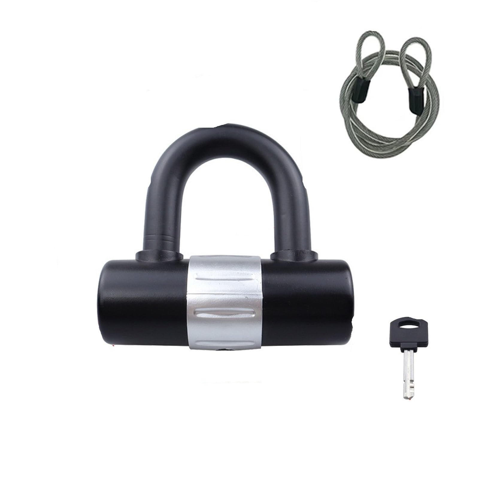 Arupmn B Chain Lock U Lock Heavy Duty Anti Theft C Level Password Padlock Waterproof Hydraulic Shear Motorcycle Handlebar Lock(B)