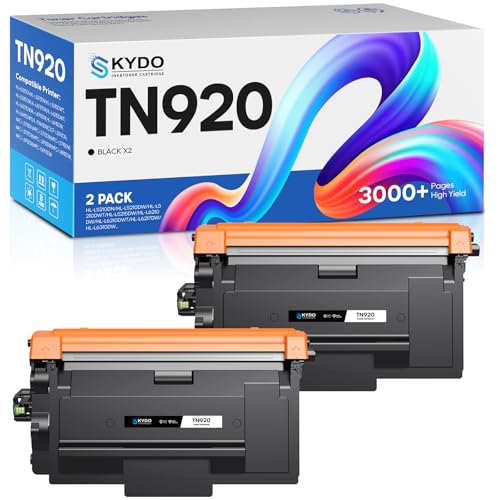 Skydo Cartucho de tóner TN920 para impresora TN920XL TN920UXXL TN-920 TN 920 para impresora HL-L6210DW HL-L6210DWT MFC-L6810DW HL-L5210DW HL-L5210DWT HL-L5210DN - Imprime hasta 3000 páginas