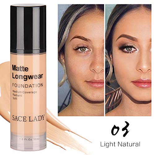 Preisvergleich Produktbild 30ml Gesicht Auge Foundation Concealer, Langlebige Flüssige Grundierung feuchtigkeitsspendende Highlight Kontur Liquid Stick Makeup natürliche Creme (30ML, C)