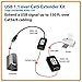 Tripp Lite 1-Port USB over Cat5 / Cat6 Extender, Transmitter and Receiver, up to 150-ft.(B202-150),Black