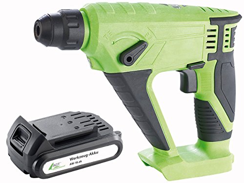 AGT Professional Akku Schlagbohrmaschine: Akku-Bohrhammer AW-18.sbs für SDS-plus inkl. 18-V-Akku mit 1.300 mAh (Akku…