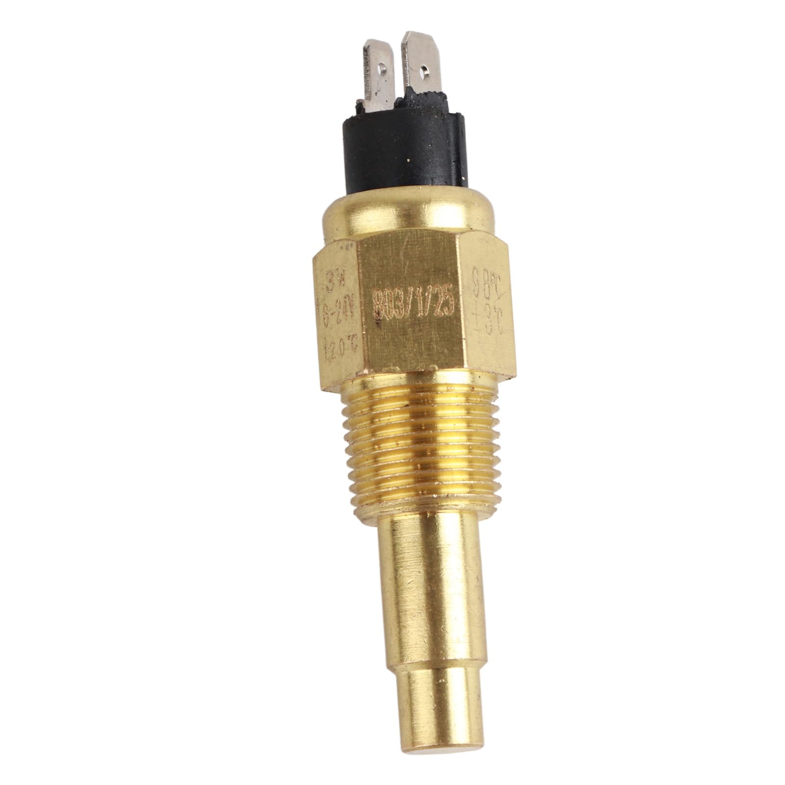 Capteur de Température D'eau Moteur 3/8 ''NPT 98 ℃, Interrupteur D'alarme Bimétallique en Laiton à Faible Puissance 6~24V