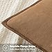 MIULEE Decorative Linen Pillow Covers 20x20 Inch Brown ​Boho Farmhouse​ ​Neutral Couch Throw Pillows for Bed Pack of 2 Accent Modern Pillowcase Sofa Livingroom Home Decor