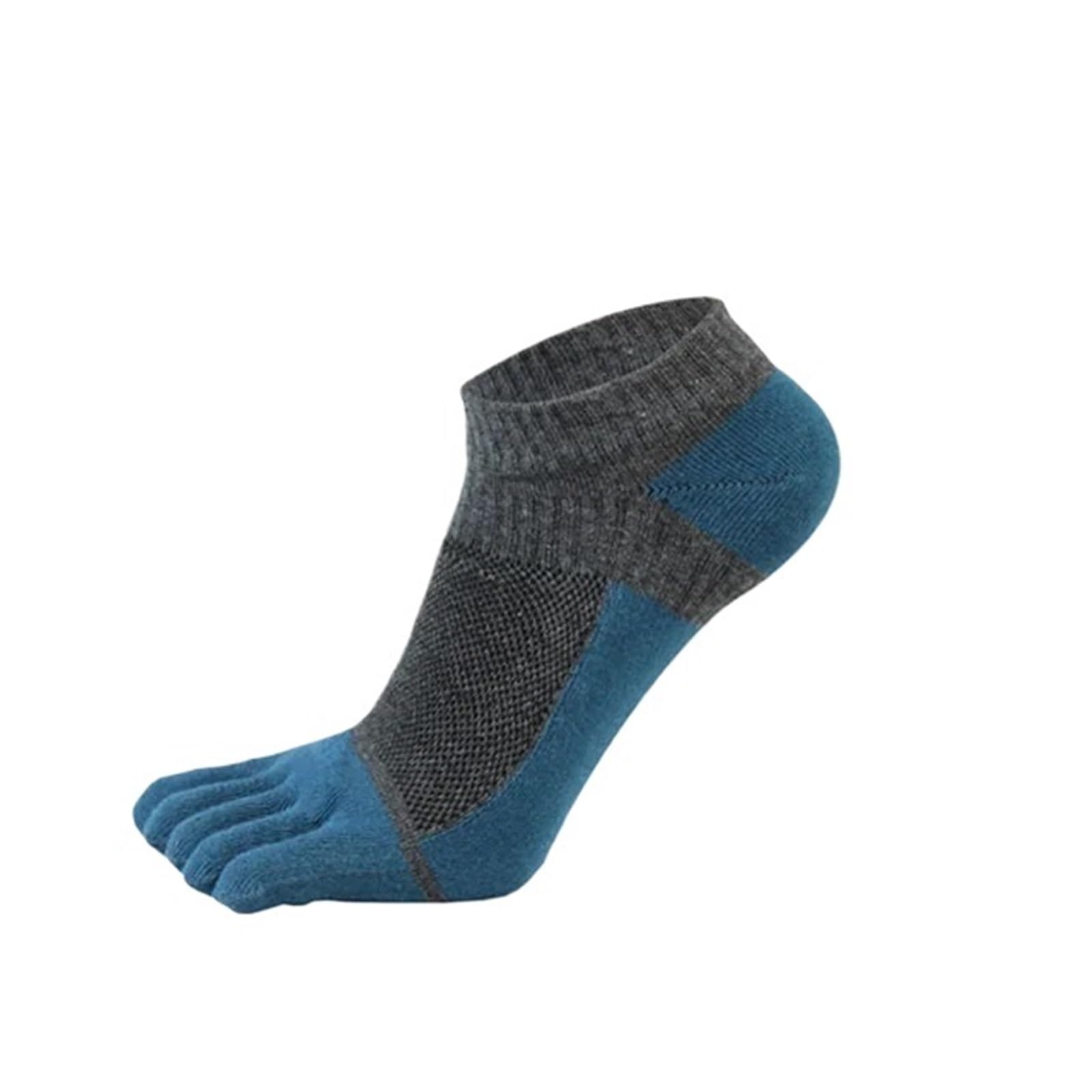 ITRHJTGP Finger Socks 5pairs Cotton Five Finger Socks Mens Sports Breathable Mesh Comfortable Shaping Anti Friction for Fitness(5 Pairs deep Gray)