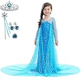 【Regalo Perfecto】: El vestido de princesa un perfecto regalo de la festividad que sus niñas sean princesas en el festival o fiesta. Realizar el sueño de la princesa de su niña.