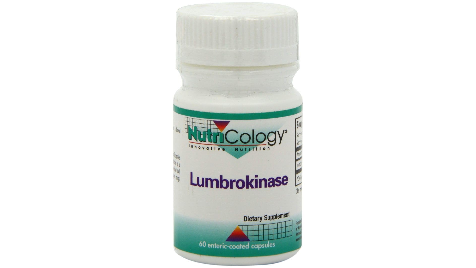 Nutricology Lumbrokinase Supplement - Circulatory System Support, Supports Blood Circulation Already in The Normal Range - 60 Delayed Release Vegetarian Capsules