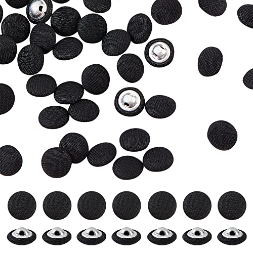 NBEADS 100 Pcs Fabric Covered Button