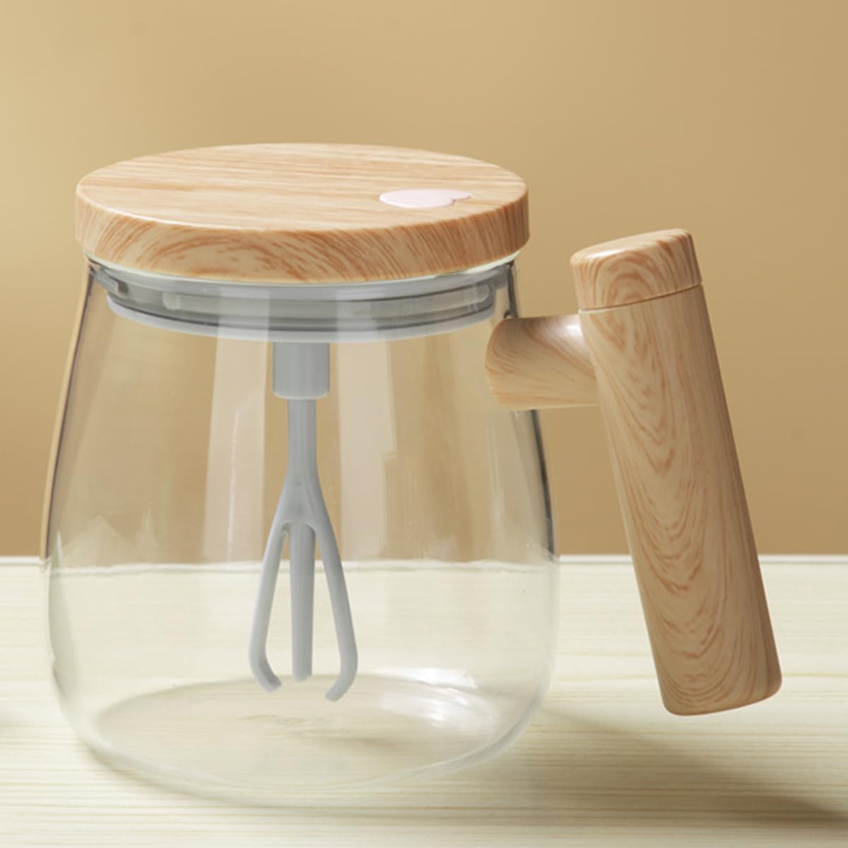 Self Stirring Mug, Electric High Speed Mixing Cup,USB- Rechargeable,Self Stirring Coffee Mug, Glass Automatic Stirring Cup for Coffee/Milk/Protein Powder at Home/Office/Travel, 400 ML