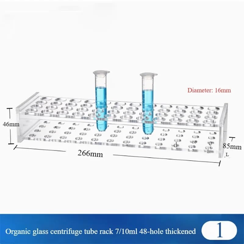 Stojak na probówki odśrodkowe z pleksiglasu - Uchwyt na probówki z jednym otworem na 1,5 ml do 100 ml - 8, 10, 18, 24 otwory(7ml10ml 48 holes)