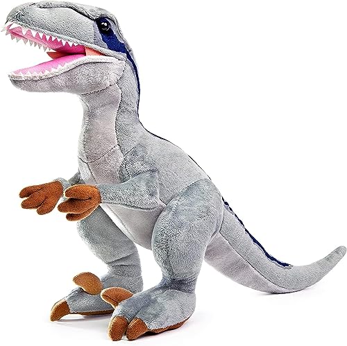 Jouet en peluche Vélociraptor 43cm idée cadeau dinosaure