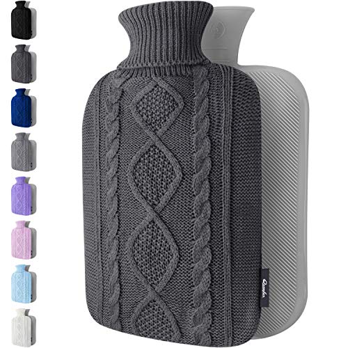 Botella de Agua Caliente 1.8L con Funda de Punto