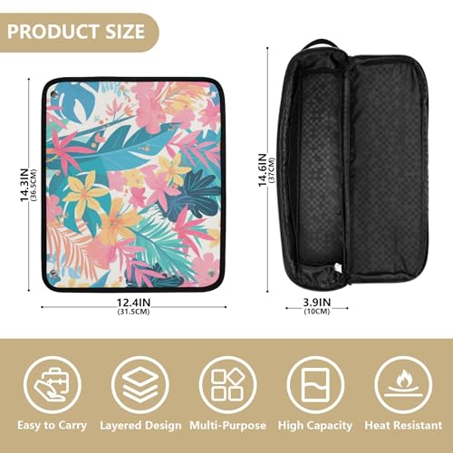 Bolsa de viaje resistente al calor para planchas de pelo miniatura 4
