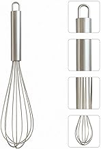 Batedor de Ovos e Massas Fouet Aço Inox Excelente Durabilidade e Belo Design Útil Para Diversas Receitas Como Massas de Bolo Tortas Pães Cremes Claras em Neve