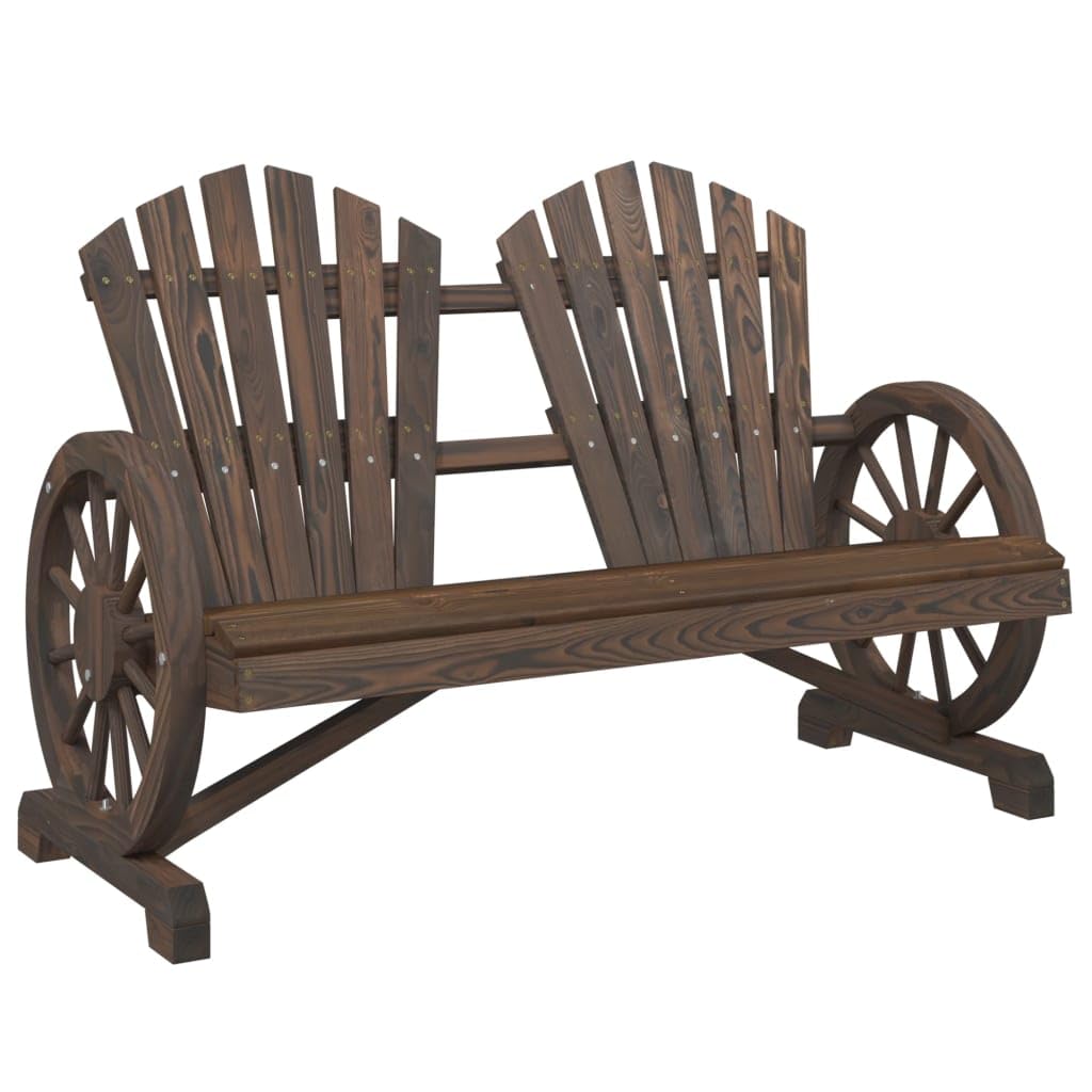 Chaise de jardin Adirondack vidaXL en sapin massif 2 places pour terrasse