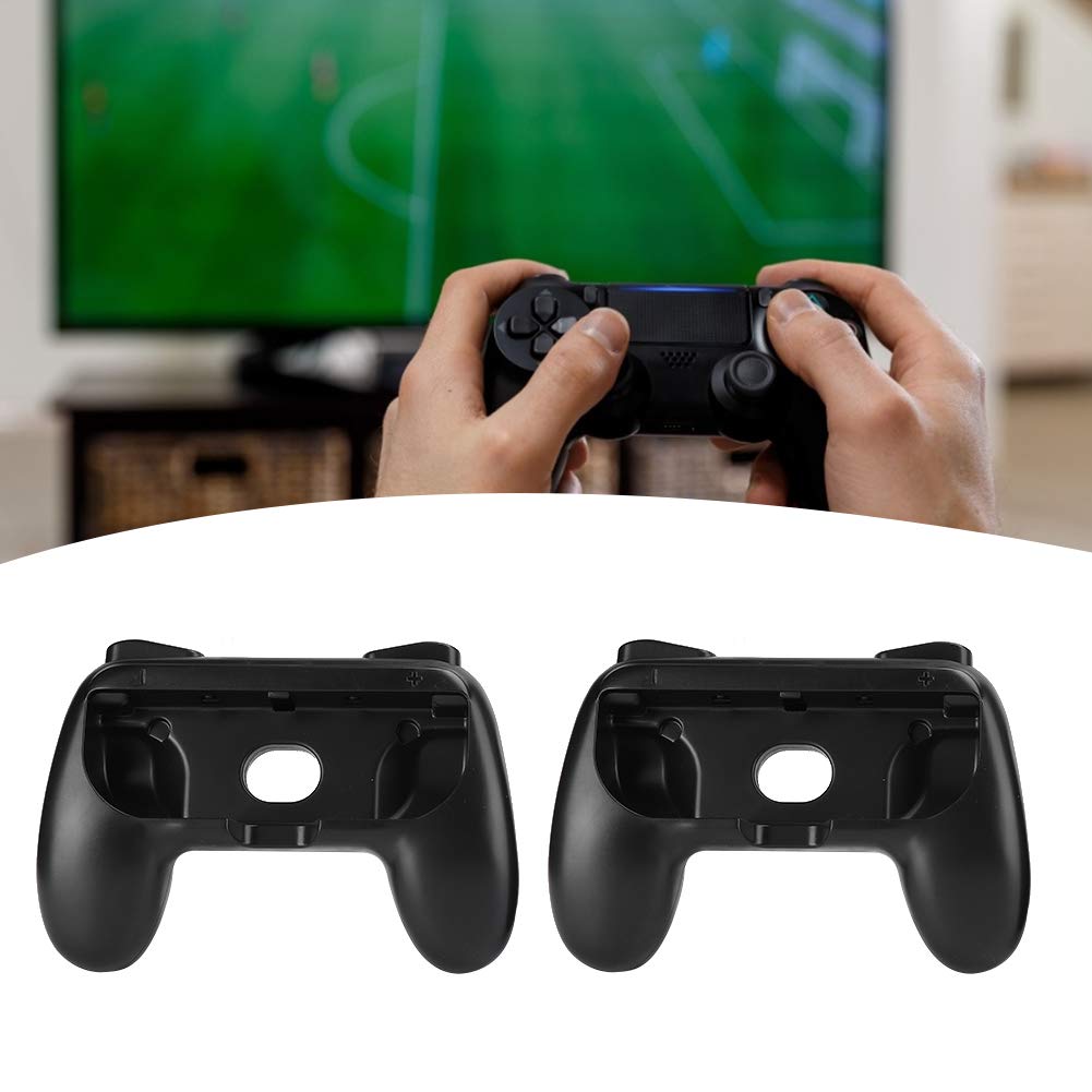 Ergonomicznie zaprojektowana czarna obudowa kontrolera gier, uchwyty do gier, dla Nintendo Switch Joy-Con Nintendo Switch Games Grips Obudowa Joypad(Czarny + czarny 2 opakowania)
