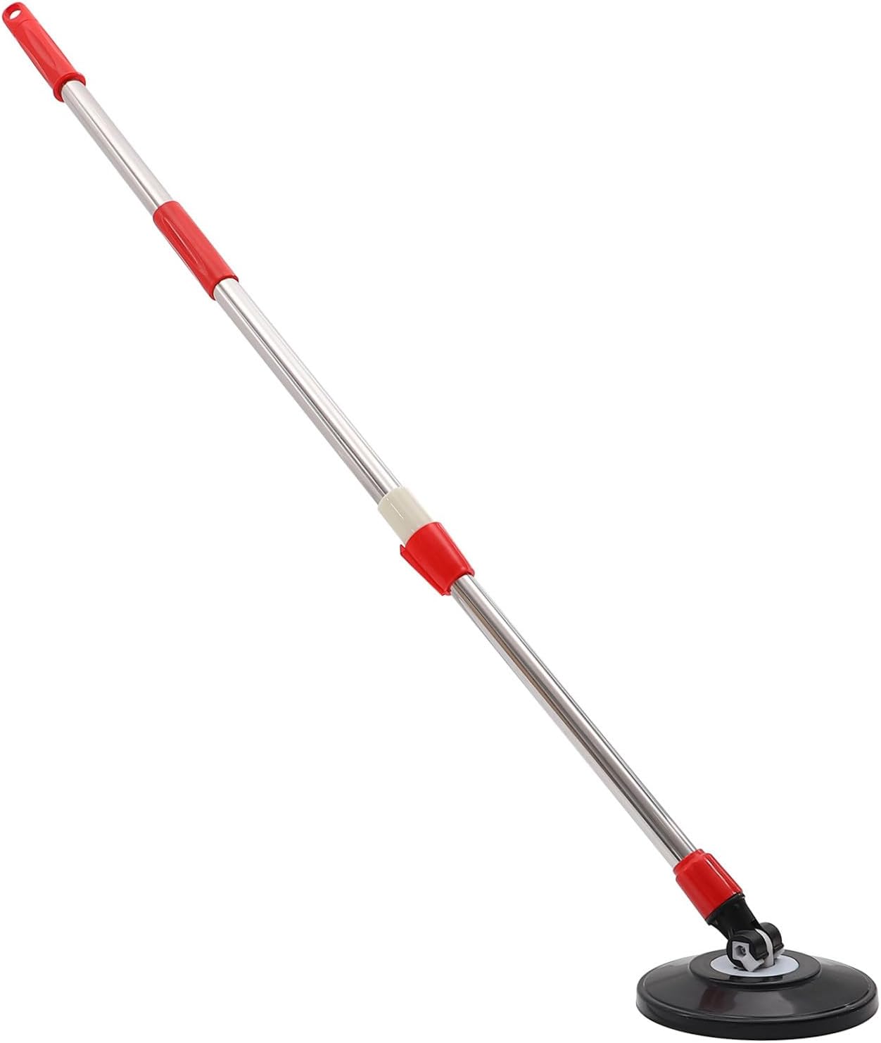 TIDTALEO Rotating Stainless Steel Mop Replacement Pole Expandable Mop Handle Stick with 360° Swivel for Commercial and Household Floor Cleaning